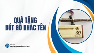 Bút gỗ khắc tên