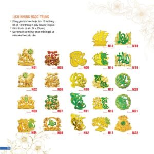 Lịch Bloc 2027 AC Mẫu AC20 (34 x 20 cm) Ấn Phẩm Lịch Tết Eco Thân Thiện Môi Trường in logo doanh nghiệp quà tặng Tết tại Quà Tặng EcoTech VN