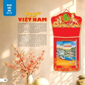 Lịch Bloc Cực Đại 2027 AH Mẫu AH02 (29 x 41 cm) Ấn Phẩm Lịch Tết Eco Thân Thiện Môi Trường in logo doanh nghiệp quà tặng Tết tại Quà Tặng EcoTech VN