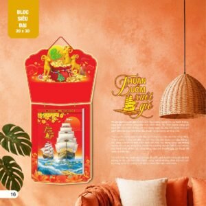 Lịch Bloc Siêu Đại 2027 AH Mẫu AH07 - An Khang Thịnh Vượng (20 x 30cm) Ấn Phẩm Lịch Tết Eco Thân Thiện Môi Trường in logo doanh nghiệp quà tặng Tết tại Quà Tặng EcoTech VN