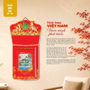 Lịch Bloc Siêu Đại 2027 AH Mẫu AH09 (20 x 30cm) Ấn Phẩm Lịch Tết Eco Thân Thiện Môi Trường in logo doanh nghiệp quà tặng Tết tại Quà Tặng EcoTech VN