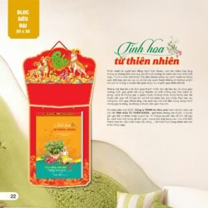 Lịch Bloc Siêu Đại 2027 AH Mẫu AH10 (20 x 30cm) Ấn Phẩm Lịch Tết Eco Thân Thiện Môi Trường in logo doanh nghiệp quà tặng Tết tại Quà Tặng EcoTech VN