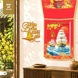 Lịch Bloc Siêu Đại 2027 AH Mẫu AH12 (20 x 30 cm) Ấn Phẩm Lịch Tết Eco Thân Thiện Môi Trường in logo doanh nghiệp quà tặng Tết tại Quà Tặng EcoTech VN