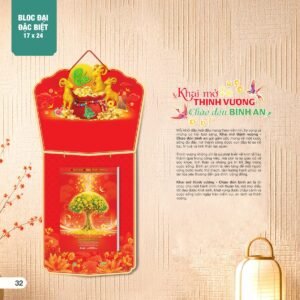 Lịch Bìa Treo 2027 AH Mẫu AH17 (17 x 24 cm) Ấn Phẩm Lịch Tết Eco Thân Thiện Môi Trường in logo doanh nghiệp quà tặng Tết tại Quà Tặng EcoTech VN