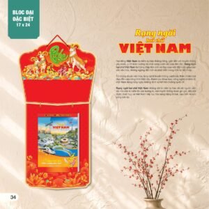 Lịch Bìa Treo 2027 AH Mẫu AH18 (17 x 24 cm) Ấn Phẩm Lịch Tết Eco Thân Thiện Môi Trường in logo doanh nghiệp quà tặng Tết tại Quà Tặng EcoTech VN