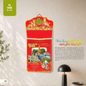 Lịch 52 Tuần 2027 AH Mẫu AH25 (31 x 41 cm) Ấn Phẩm Lịch Tết Eco Thân Thiện Môi Trường in logo doanh nghiệp quà tặng Tết tại Quà Tặng EcoTech VN