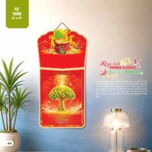 Lịch 52 Tuần 2027 AH Mẫu AH26 (13  x  14 cm) Ấn Phẩm Lịch Tết Eco Thân Thiện Môi Trường in logo doanh nghiệp quà tặng Tết tại Quà Tặng EcoTech VN