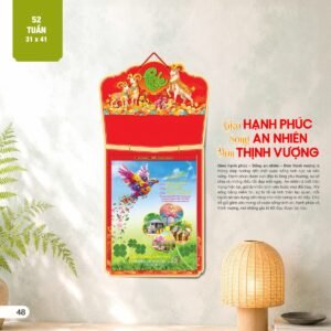 Lịch 52 Tuần 2027 AH Mẫu AH28 (11  x  12 cm) Ấn Phẩm Lịch Tết Eco Thân Thiện Môi Trường in logo doanh nghiệp quà tặng Tết tại Quà Tặng EcoTech VN