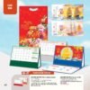 Lịch Bàn Chữ M (Có Note 52 Tuần) 2027 AH Mẫu AH47 - Thuận Buồm Xuôi Gió (24 x 16cm) Ấn Phẩm Lịch Tết Eco Thân Thiện Môi Trường in logo doanh nghiệp quà tặng Tết tại Quà Tặng EcoTech VN