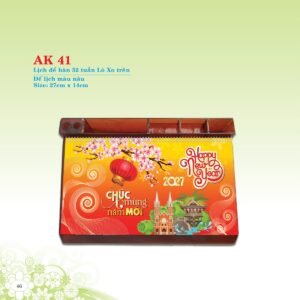 Lịch 52 Tuần 2027 AK Mẫu AK41 (31 x 42 cm) Ấn Phẩm Lịch Tết Eco Thân Thiện Môi Trường in logo doanh nghiệp quà tặng Tết tại Quà Tặng EcoTech VN