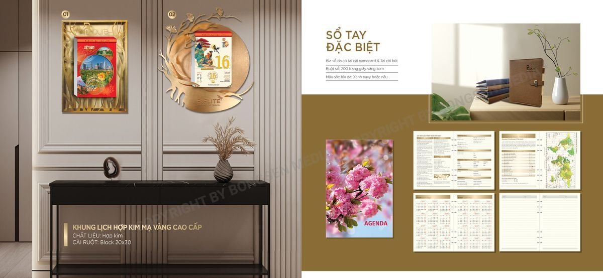Lịch Bloc Siêu Cực Đại 2027 BS06 Ấn Phẩm Lịch Tết Eco Thân Thiện Môi Trường