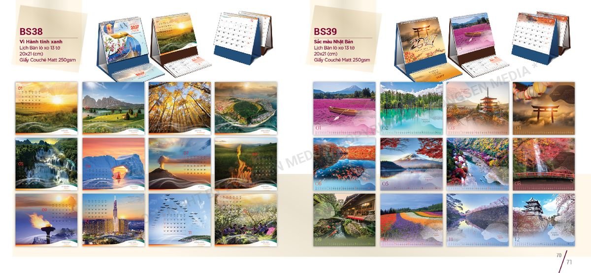 Lịch Để Bàn Nghệ Thuật 2027 BS36 Ấn Phẩm Lịch Tết Eco Thân Thiện Môi Trường Lịch Để Bàn Nghệ Thuật 2027 BS36 Ấn Phẩm Lịch Tết Eco Thân Thiện Môi Trường