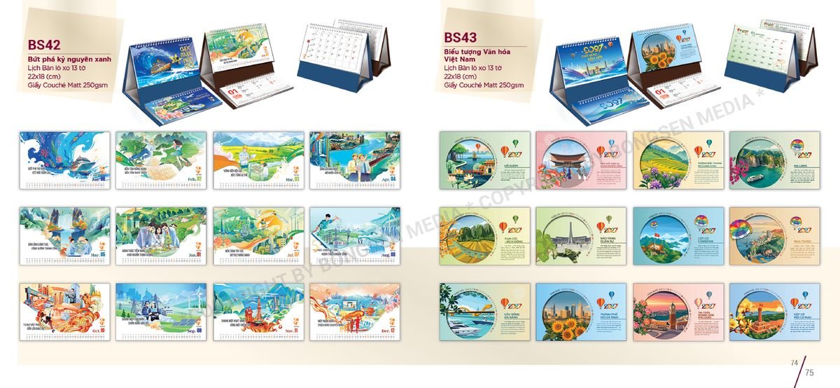 Lịch Để Bàn Nghệ Thuật 2027 BS38 Ấn Phẩm Lịch Tết Eco Thân Thiện Môi Trường Lịch Để Bàn Nghệ Thuật 2027 BS38 Ấn Phẩm Lịch Tết Eco Thân Thiện Môi Trường