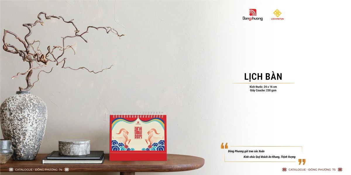 Lịch Bloc ĐP 2027 DP36 Ấn Phẩm Lịch Tết Eco Thân Thiện Môi Trường