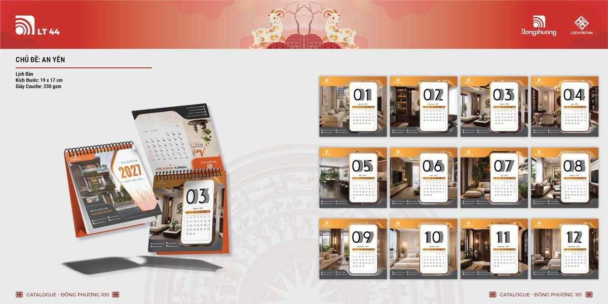 Lịch Bloc ĐP 2027 DP49 Ấn Phẩm Lịch Tết Eco Thân Thiện Môi Trường Lịch Bloc ĐP 2027 DP49 Ấn Phẩm Lịch Tết Eco Thân Thiện Môi Trường