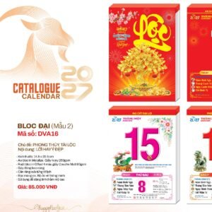 Lịch Bloc 2027 DVA Mẫu DVA16 - Thuận Buồm Xuôi Gió (29 x 41 cm) Ấn Phẩm Lịch Tết Eco Thân Thiện Môi Trường in logo doanh nghiệp quà tặng Tết tại Quà Tặng EcoTech VN