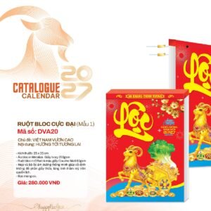 Lịch Bloc Cực Đại 2027 DVA Mẫu DVA20 - Thuận Buồm Xuôi Gió (25 x 35cm) Ấn Phẩm Lịch Tết Eco Thân Thiện Môi Trường in logo doanh nghiệp quà tặng Tết tại Quà Tặng EcoTech VN