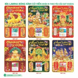 Lịch Bìa Treo 2027 HBT Mẫu HBT240 (29 x 41 cm) Ấn Phẩm Lịch Tết Eco Thân Thiện Môi Trường in logo doanh nghiệp quà tặng Tết tại Quà Tặng EcoTech VN