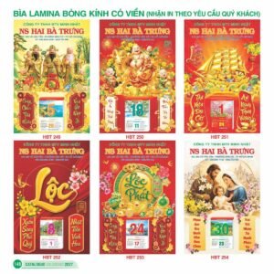 Lịch Bìa Treo 2027 HBT Mẫu HBT254 (48 x 78 cm) Ấn Phẩm Lịch Tết Eco Thân Thiện Môi Trường in logo doanh nghiệp quà tặng Tết tại Quà Tặng EcoTech VN