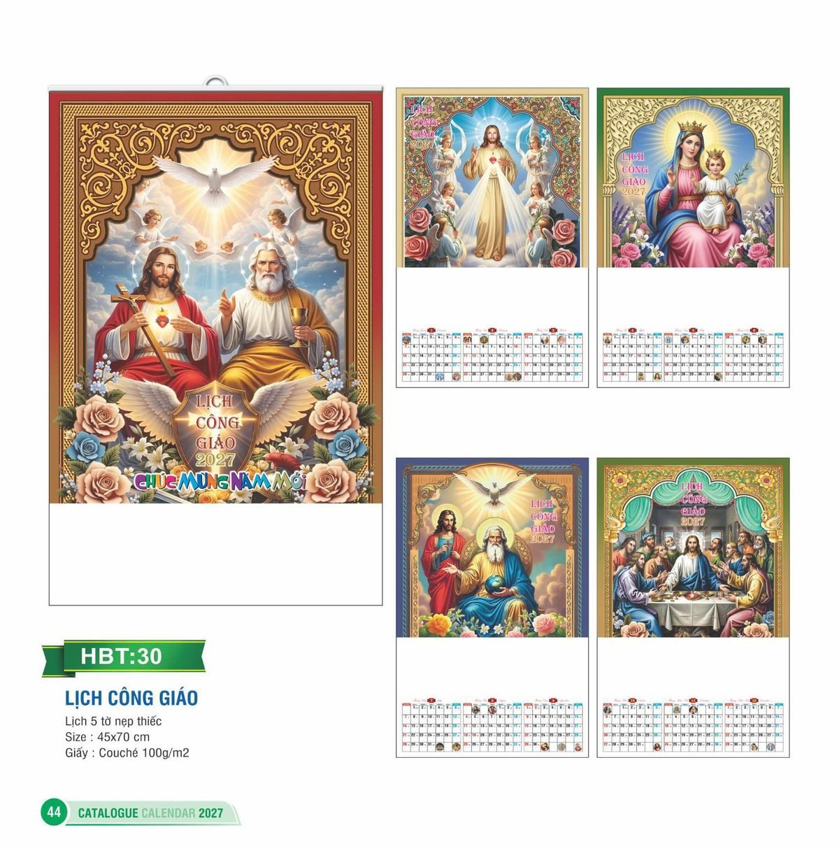 Lịch Treo Tường Nẹp Thiếc 2027 HBT Mẫu HBT30 (45 x 70cm) Ấn Phẩm Lịch Tết Eco Thân Thiện Môi Trường Lịch Treo Tường Nẹp Thiếc 2027 HBT Mẫu HBT30 (45 x 70cm) Ấn Phẩm Lịch Tết Eco Thân Thiện Môi Trường in logo doanh nghiệp quà tặng Tết tại Quà Tặng EcoTech VN
