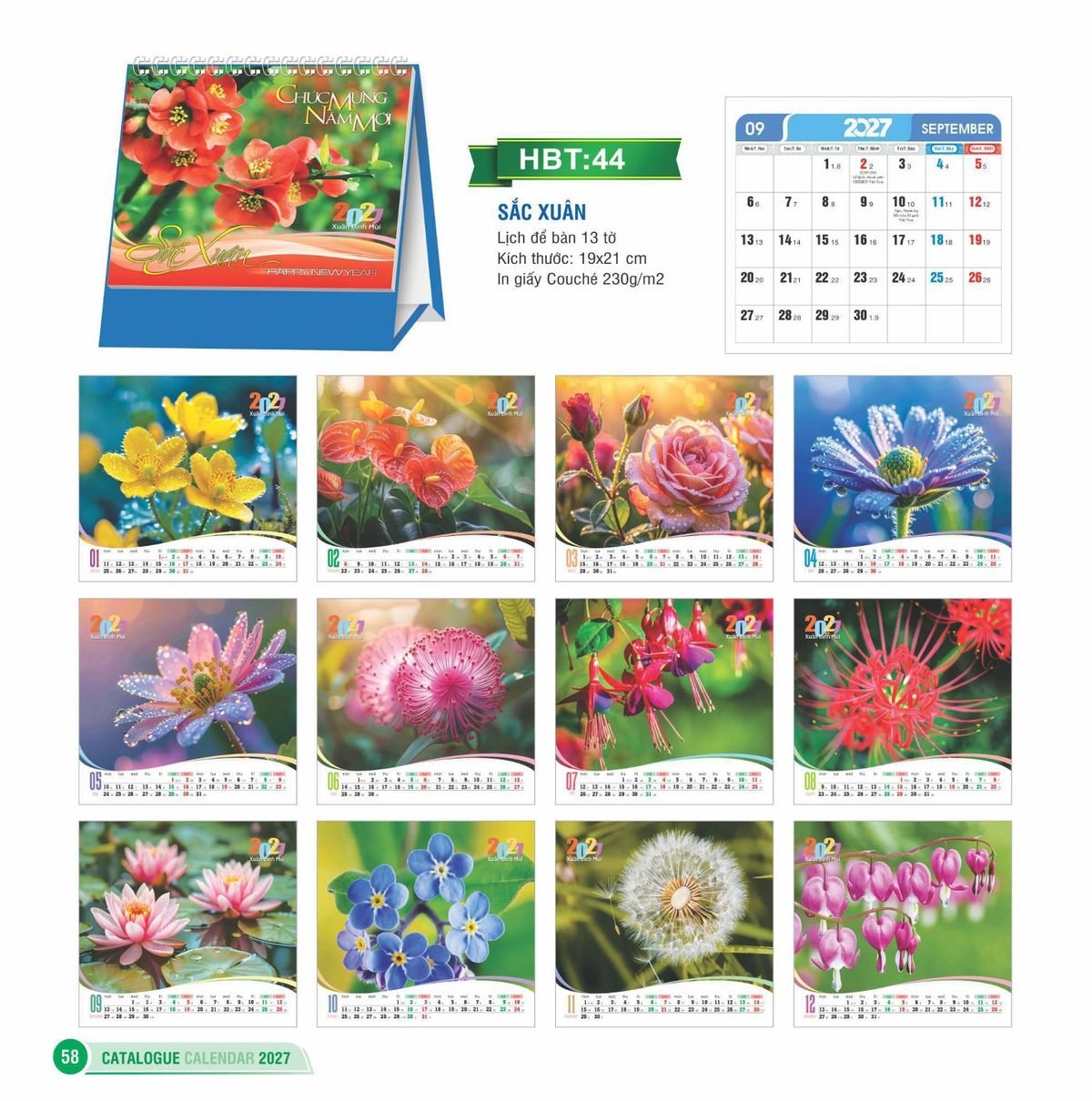 Lịch Để Bàn 2027 HBT Mẫu HBT44 (19 x 21cm) Ấn Phẩm Lịch Tết Eco Thân Thiện Môi Trường Lịch Để Bàn 2027 HBT Mẫu HBT44 (19 x 21cm) Ấn Phẩm Lịch Tết Eco Thân Thiện Môi Trường in logo doanh nghiệp quà tặng Tết tại Quà Tặng EcoTech VN