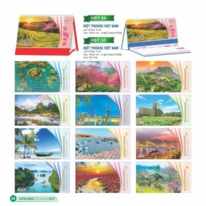 Lịch Bloc 2027 HBT Mẫu HBT57 (29 x 41 cm) Ấn Phẩm Lịch Tết Eco Thân Thiện Môi Trường in logo doanh nghiệp quà tặng Tết tại Quà Tặng EcoTech VN
