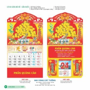 Lịch Treo Tường Lò Xo 2027 HBT Mẫu HBT91B (11  x  12 cm) Ấn Phẩm Lịch Tết Eco Thân Thiện Môi Trường in logo doanh nghiệp quà tặng Tết tại Quà Tặng EcoTech VN