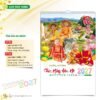Lịch Treo Tường 2027 HT Mẫu HT53 (40 x 60cm) Ấn Phẩm Lịch Tết Eco Thân Thiện Môi Trường in logo doanh nghiệp quà tặng Tết tại Quà Tặng EcoTech VN