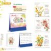 Lịch Để Bàn 2027 HT Mẫu HT78 (18 x 21cm) Ấn Phẩm Lịch Tết Eco Thân Thiện Môi Trường in logo doanh nghiệp quà tặng Tết tại Quà Tặng EcoTech VN