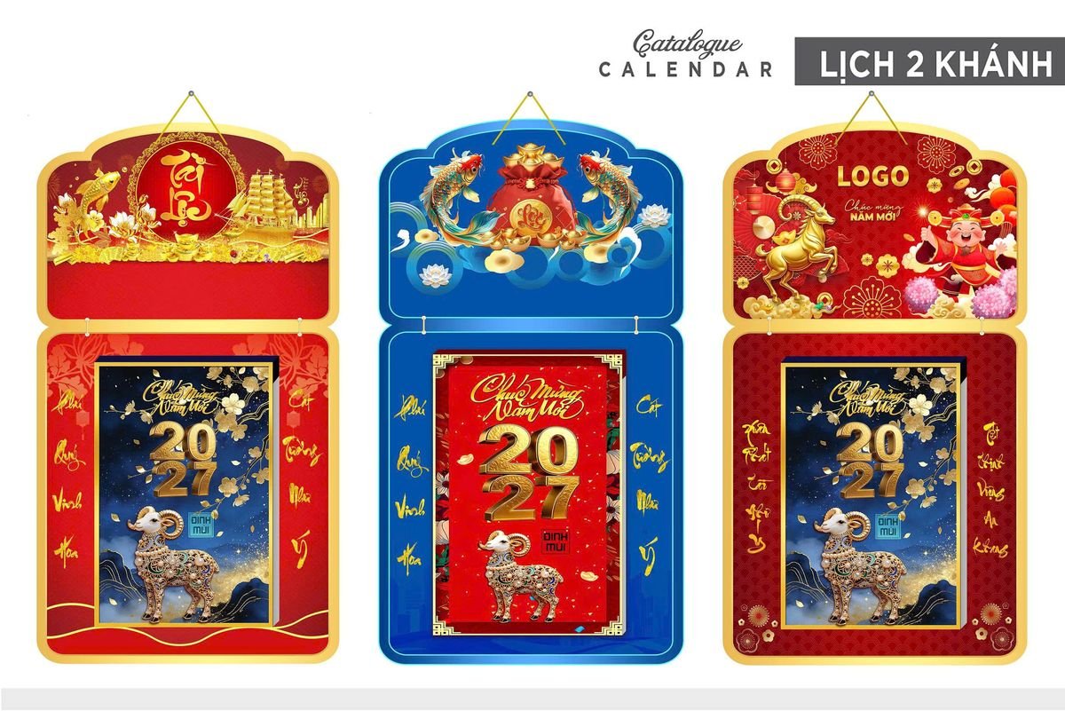 Lịch Khánh Gỗ Lamina 2 Đầu 2027 LM2D_032 Ấn Phẩm Lịch Tết Eco Thân Thiện Môi Trường Lịch Khánh Gỗ Lamina 2 Đầu 2027 LM2D_032 - Quà Tặng EcoTech
