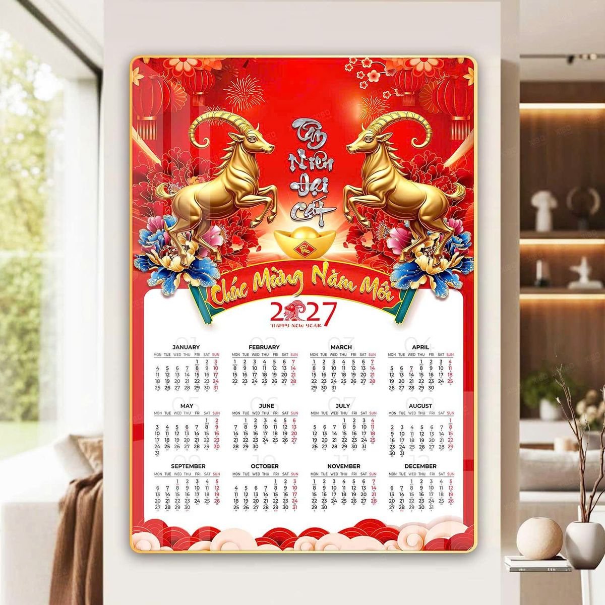 Lịch Gỗ Lamina Cao Cấp 40x60cm 2027 LM406_054 Ấn Phẩm Lịch Tết Eco Thân Thiện Môi Trường Lịch Gỗ Lamina Cao Cấp 40x60cm 2027 LM406_054 - Quà Tặng EcoTech