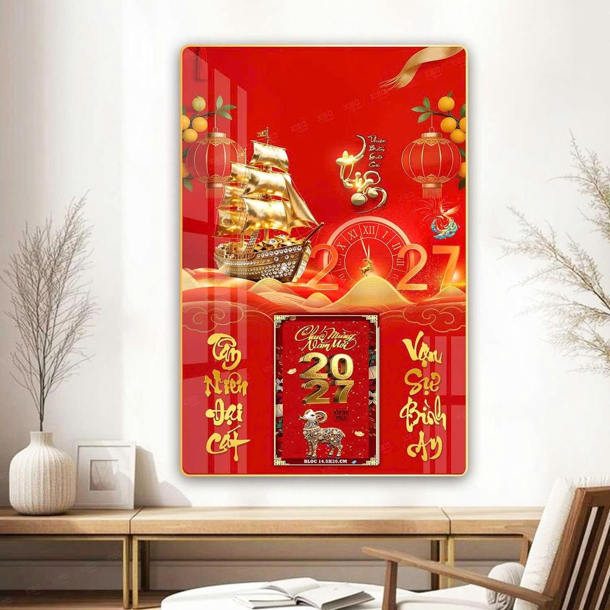 Lịch Gỗ Lamina Cao Cấp 40x60cm 2027 LM406_070 Ấn Phẩm Lịch Tết Eco Thân Thiện Môi Trường Lịch Gỗ Lamina Cao Cấp 40x60cm 2027 LM406_070 - Quà Tặng EcoTech