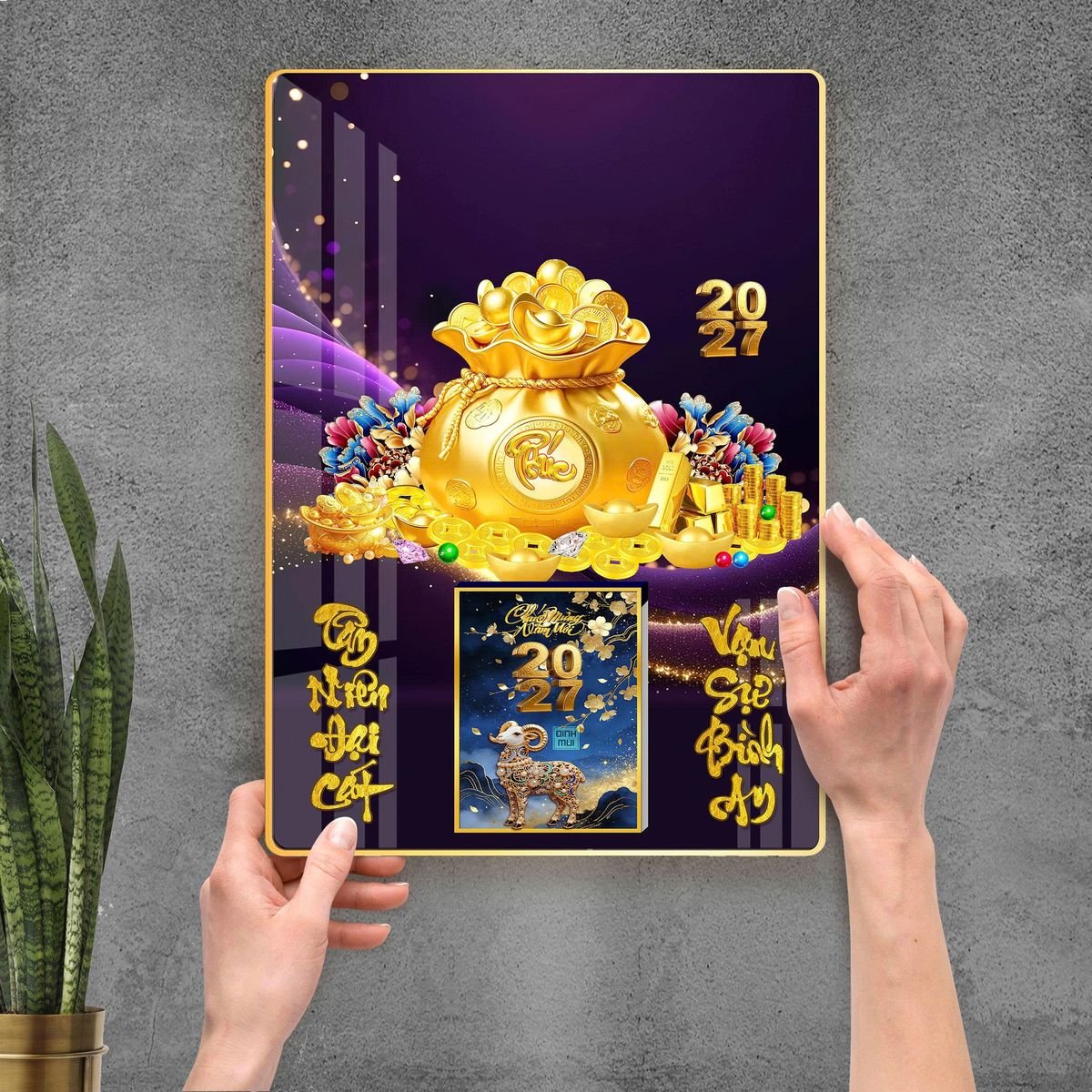 Lịch Gỗ Lamina Cao Cấp 40x60cm 2027 LM406_109 Ấn Phẩm Lịch Tết Eco Thân Thiện Môi Trường Lịch Gỗ Lamina Cao Cấp 40x60cm 2027 LM406_109 - Quà Tặng EcoTech