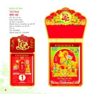 Lịch Bloc Cực Đại 2027 MT Mẫu MT03 (25 x 35cm) Ấn Phẩm Lịch Tết Eco Thân Thiện Môi Trường in logo doanh nghiệp quà tặng Tết tại Quà Tặng EcoTech VN