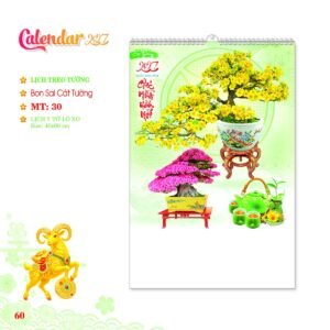 Lịch Treo Tường Lò Xo 2027 MT Mẫu MT30 (40 x 60cm) Ấn Phẩm Lịch Tết Eco Thân Thiện Môi Trường in logo doanh nghiệp quà tặng Tết tại Quà Tặng EcoTech VN
