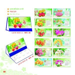 Lịch Để Bàn 2027 MT Mẫu MT47 (24 x 17cm) Ấn Phẩm Lịch Tết Eco Thân Thiện Môi Trường in logo doanh nghiệp quà tặng Tết tại Quà Tặng EcoTech VN