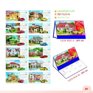 Lịch Để Bàn 2027 MT Mẫu MT65 (24 x 17cm) Ấn Phẩm Lịch Tết Eco Thân Thiện Môi Trường in logo doanh nghiệp quà tặng Tết tại Quà Tặng EcoTech VN