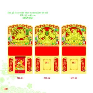 Bìa Lò Xo Dán Bloc 2027 MT Mẫu MT92 (30 x 60cm) Ấn Phẩm Lịch Tết Eco Thân Thiện Môi Trường in logo doanh nghiệp quà tặng Tết tại Quà Tặng EcoTech VN