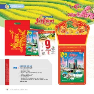 Lịch Bloc Siêu Cực Đại 2027 NB Mẫu NB1 (38 x 53 cm) Ấn Phẩm Lịch Tết Eco Thân Thiện Môi Trường in logo doanh nghiệp quà tặng Tết tại Quà Tặng EcoTech VN