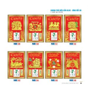 Lịch Bloc 2027 NB Mẫu NB143 (49  x  78 cm) Ấn Phẩm Lịch Tết Eco Thân Thiện Môi Trường in logo doanh nghiệp quà tặng Tết tại Quà Tặng EcoTech VN