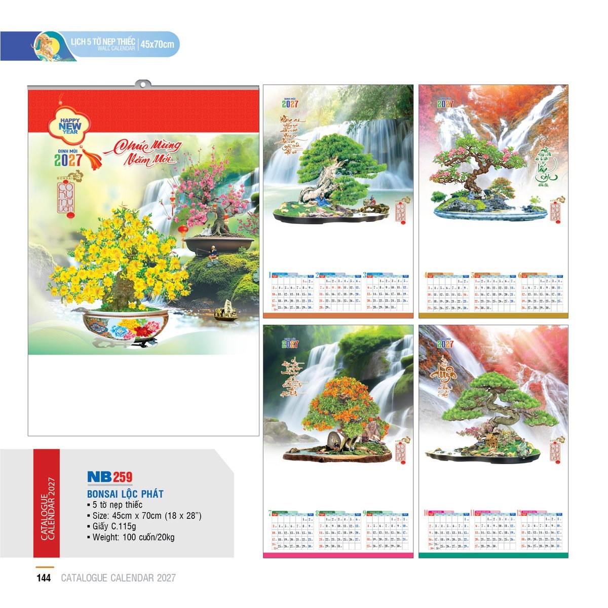Lịch Treo Tường Nẹp Thiếc 2027 NB Mẫu NB259 (45 x 70cm) Ấn Phẩm Lịch Tết Eco Thân Thiện Môi Trường Lịch Treo Tường Nẹp Thiếc 2027 NB Mẫu NB259 (45 x 70cm) Ấn Phẩm Lịch Tết Eco Thân Thiện Môi Trường in logo doanh nghiệp quà tặng Tết tại Quà Tặng EcoTech VN