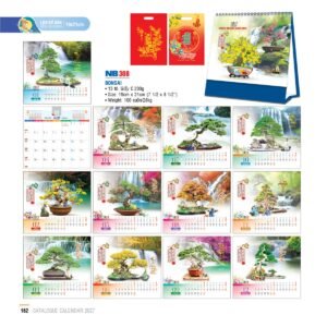Lịch Bloc 2027 NB Mẫu NB308 (19 x 21cm) Ấn Phẩm Lịch Tết Eco Thân Thiện Môi Trường in logo doanh nghiệp quà tặng Tết tại Quà Tặng EcoTech VN