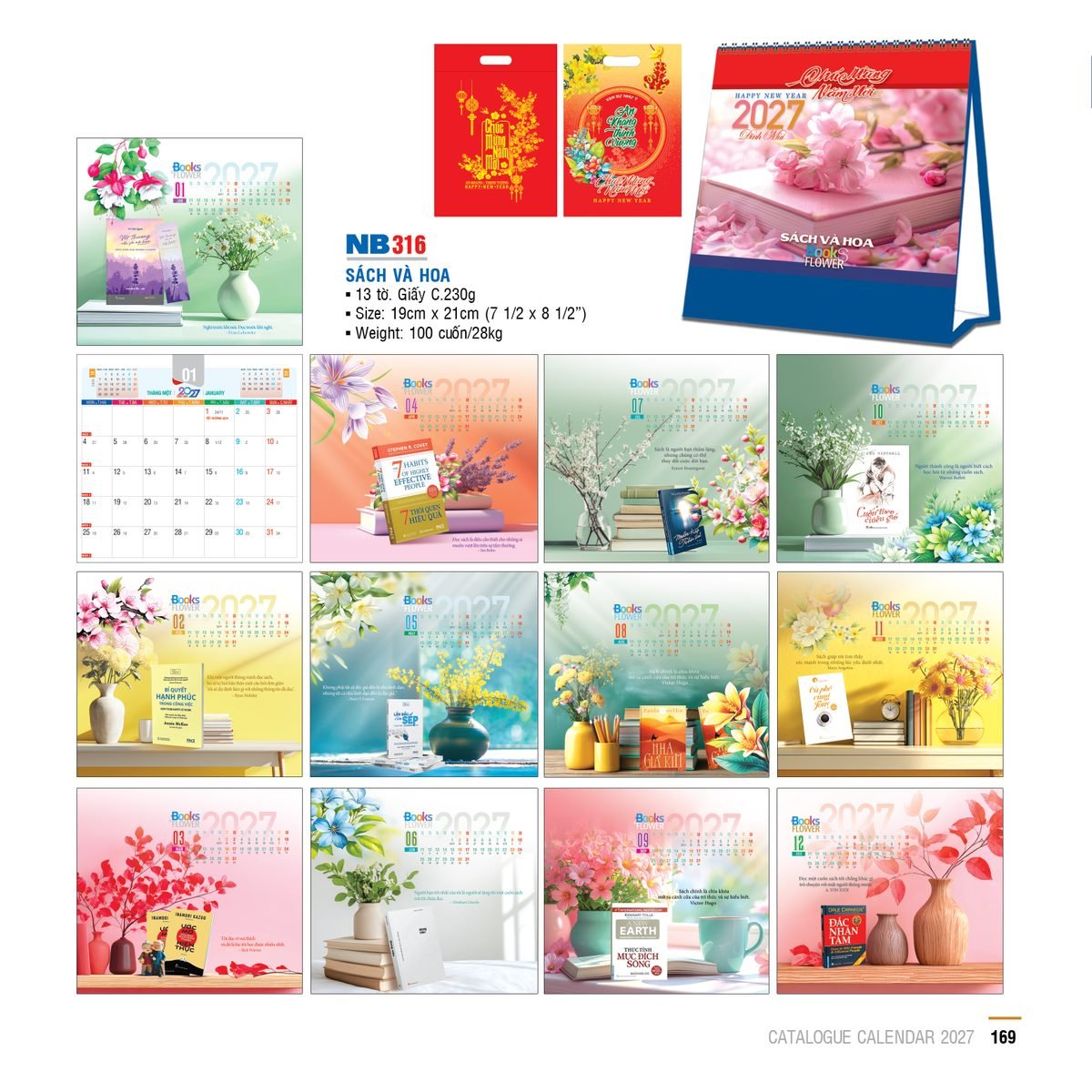 Lịch Bloc 2027 NB Mẫu NB316 (29 x 41 cm) Ấn Phẩm Lịch Tết Eco Thân Thiện Môi Trường Lịch Bloc 2027 NB Mẫu NB316 (29 x 41 cm) Ấn Phẩm Lịch Tết Eco Thân Thiện Môi Trường in logo doanh nghiệp quà tặng Tết tại Quà Tặng EcoTech VN