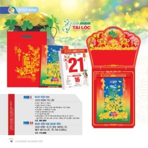 Lịch Bloc Siêu Đại 2027 NB Mẫu NB5 (20 x 30cm) Ấn Phẩm Lịch Tết Eco Thân Thiện Môi Trường in logo doanh nghiệp quà tặng Tết tại Quà Tặng EcoTech VN