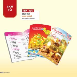 Lịch Bloc 2027 NHA Mẫu NHA106 (29 x 41 cm) Ấn Phẩm Lịch Tết Eco Thân Thiện Môi Trường in logo doanh nghiệp quà tặng Tết tại Quà Tặng EcoTech VN