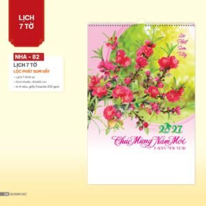 Lịch Bloc 2027 NHA Mẫu NHA82 (29 x 41 cm) Ấn Phẩm Lịch Tết Eco Thân Thiện Môi Trường in logo doanh nghiệp quà tặng Tết tại Quà Tặng EcoTech VN