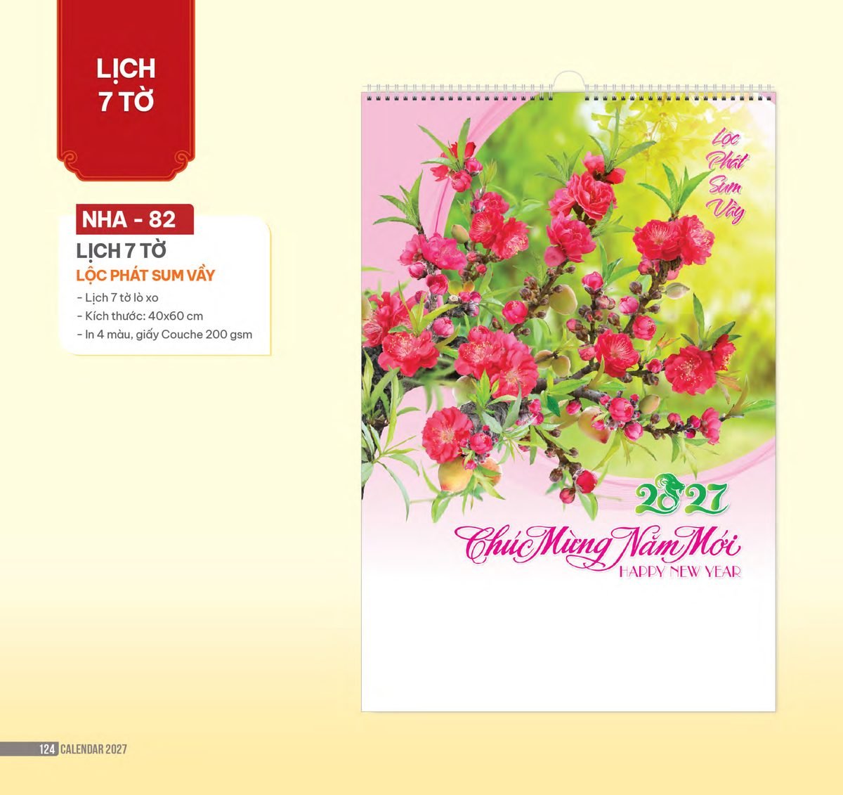 Lịch Bloc 2027 NHA Mẫu NHA82 (29 x 41 cm) Ấn Phẩm Lịch Tết Eco Thân Thiện Môi Trường Lịch Bloc 2027 NHA Mẫu NHA82 (29 x 41 cm) Ấn Phẩm Lịch Tết Eco Thân Thiện Môi Trường in logo doanh nghiệp quà tặng Tết tại Quà Tặng EcoTech VN
