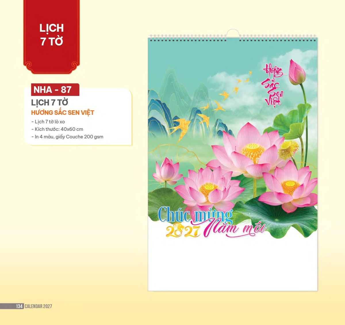 Lịch Treo Tường Lò Xo 2027 NHA Mẫu NHA87 (40 x 60cm) Ấn Phẩm Lịch Tết Eco Thân Thiện Môi Trường Lịch Treo Tường Lò Xo 2027 NHA Mẫu NHA87 (40 x 60cm) Ấn Phẩm Lịch Tết Eco Thân Thiện Môi Trường in logo doanh nghiệp quà tặng Tết tại Quà Tặng EcoTech VN
