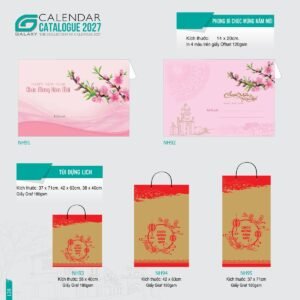 Lịch Bloc 2027 NH Mẫu NH84 (14 x 20cm) Ấn Phẩm Lịch Tết Eco Thân Thiện Môi Trường in logo doanh nghiệp quà tặng Tết tại Quà Tặng EcoTech VN