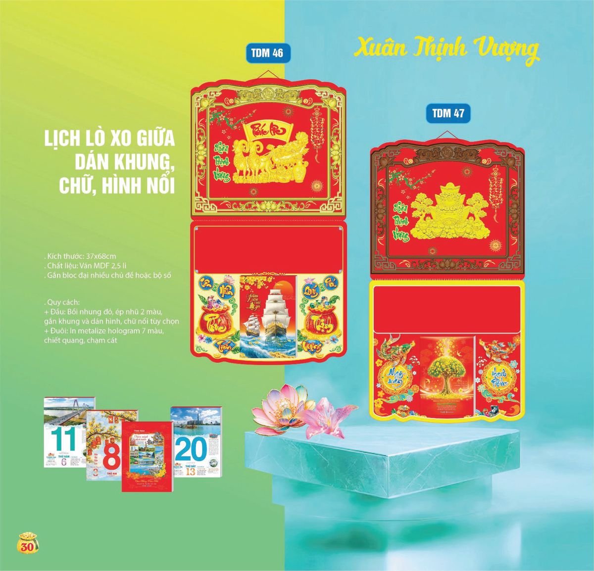 Lịch Bloc Siêu Cực Đại 2027 TDM27 Ấn Phẩm Lịch Tết Eco Thân Thiện Môi Trường